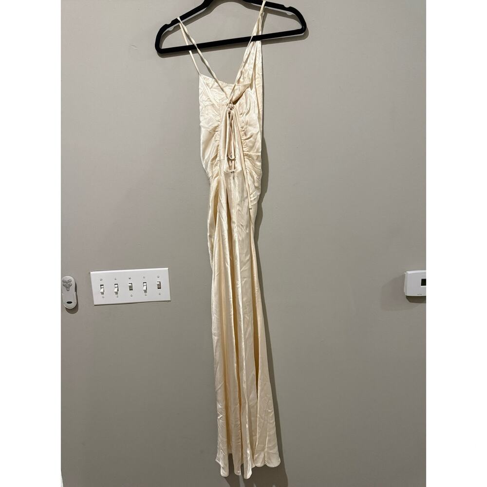 Shona Joy La Lune Asymmetrical Bias Cowl Midi Dress — image 3 of 7